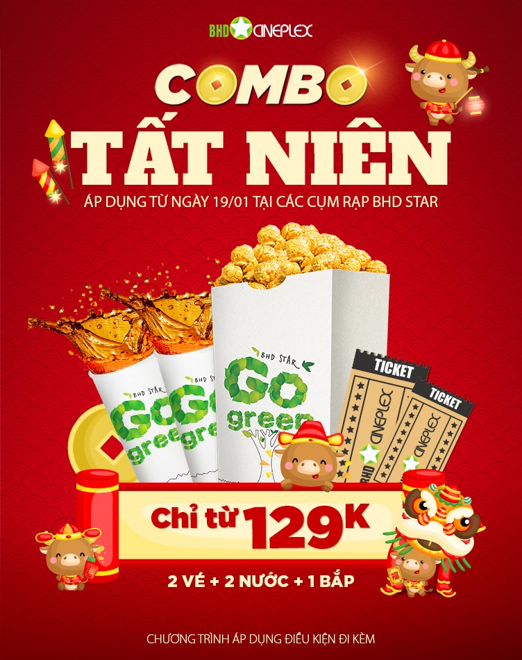 “TAT NIEN” COMBO ONLY VND 129,000 AT BHD STAR BITEXCO