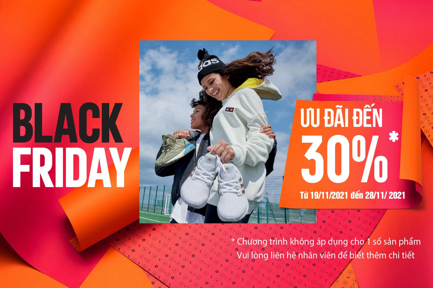 BLACK FRIDAY: UP TO 30% OFF AT ADIDAS BITEXCO FINANCIAL TOWER - BLACK FRIDAY: GIẢM GIÁ ĐẾN 30% TẠI CỬA HÀNG ADIDAS BITEXCO TOWER