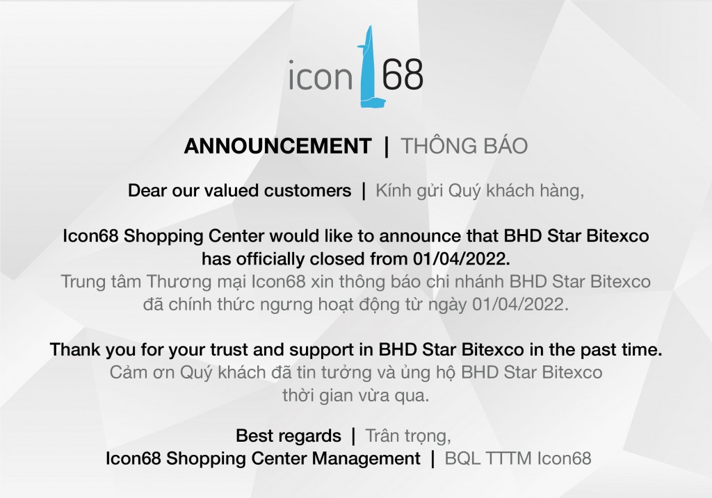 Announcement of BHD