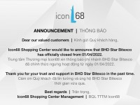 Announcement of BHD
